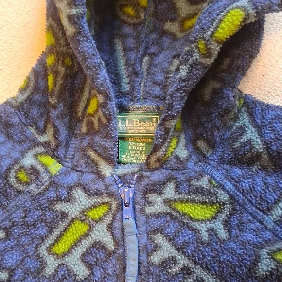 12-18m LLBean Zip Up One Piece Warm - Picture 7 of 12